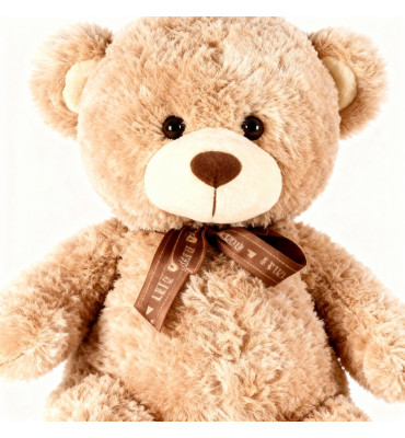 Большой плюшевый медведь Тим 80 см кофейный